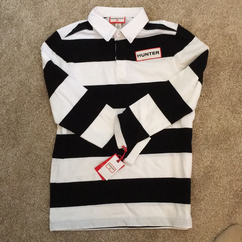 Hunter 4 Target Boys' Long Sleeve Rugby Polo Shirt